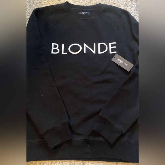 Brunette the Label Blonde classic crewneck sweatshirt. 🖤 XS/S - Picture 1 of 3
